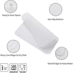 Silicone Dish Drying Mat for Multiple Usage,Easy clean,Eco-friendly,Heat-resistant Silicone Mat for Kitchen Counter or Sink,Refrigerator or Drawer liner Translucent M 12 inches x 12 inches