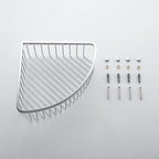 Corner Shower Caddy Organizer, SUS304 Stainless Steel Heavy Duty Rust-Proof Shelf Organizer, Wall Mounted Storage Rack for Bathroom, Brushed Chrome