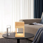 Table Lamp,Bedside End Table Lamp Traditional Nightstand Desk Lamp Geometric Lamp with Shade for Living Bedroom Office(Modern,Style 4)