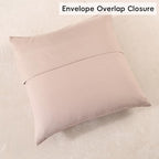 PHF Truly Velvet Euro Sham, 26"x 26",No Insert, 2 Pack Color Gradient Euro Throw Pillow Covers, Ultra Soft Cozy Pillow Covers for Home Decorative, No Shedding, No Pilling, Rose Pink