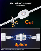 Lumary Smart Permanent Outdoor Lights 2 with Remote & Slide-Base, 100ft with 60 RGBAICW LEDs 3600lm for Daily & Accent Lighting, 110+ Scene for Halloween Christmas Decor, Work with Alexa Google, White