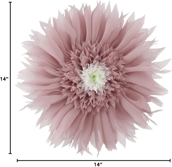 Handmade 3D Pink Flower Round Velvet Throw Pillows Aesthetic Decorative Daisy Accent Pillowcase Cute Soft Cushion for Bed Couch Sofa Car Living Room Bedroom Home Decor Gift 14 Inch Rose Gold