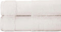 BIOWEAVES 100% Organic Cotton 700 GSM Plush Bath Towels 30" x 58" GOTS Certified - Ivory, Pack of 2