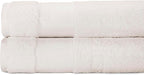 BIOWEAVES 100% Organic Cotton 700 GSM Plush Bath Towels 30" x 58" GOTS Certified - Ivory, Pack of 2