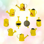 Decorative Sunflower & Ladybug Metal Watering Can (Vol: 4 Cups) | Small Yellow Watering Can | Garden Décor Housewarming Gift for Mother Women Friends Gardeners