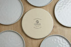 Famiware Mars Plates and Bowls Set, 12 Pieces Dinnerware Sets, Dishes Set for 4, Light Gray