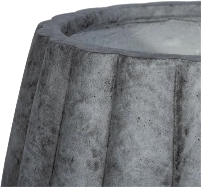 SAFAVIEH Outdoor Collection Kaston Grey Concrete Planter (Fully Assembled)
