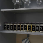 Churboro 25 Spice Jars with 547 Labels- Glass Spice Jars with Black Metal Caps, 4oz Empty Spice Containers with Shaker Lids, Funnel, Chalk Pen, Square Seasoning Bottles for Spice Rack, Drawer, Cabinet