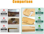 Bamboo Sofa Side Table Adjustable Height,Snack C Shaped End Table with Swivel Phone Stand,TV Trays for Eating on Couch, Small Spaces/Bathtub/Recliner/Bed/Sofa,Oblong.