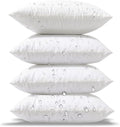 Phantoscope 16 x 16 Outdoor Pillow Inserts - Outdoor Pillows Water Resistant Polyester Throw Pillow Inserts Hypoallergenic Square Couch Sham Cushion Stuffer - 16 Inches, 4 Count (Pack of 1)