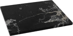 Black Marble Cutting Board For Kitchen, 16x20 Inch Large Marble Slab Pastry Board With Non-Slip Feet For Baking, Cheese, Charcuterie, Chocolate