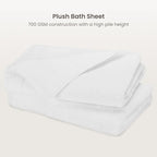 BIOWEAVES 100% Organic Cotton Bath Sheet Set of 2 | Soft Oversized Bath Towels | 700 GSM Premium Bath Towel Sheet Set GOTS Certified - White