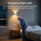 Motion Sensor Wall Light Indoor, Battery Operated Sconce 360°Rotate, Rechargeable Cordless Night Light, Touch Dimmable 3 Brightness, UP Down LED Wall Lamp for Stairs, Closet, Bedroom, Bathroom