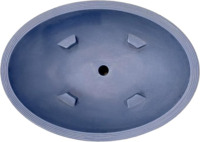 Crescent Garden Delano Oval Planter Bowl, Succulent Garden, Unique Indoor/Outdoor Double-Walled Plant Bowl with Plug- Oval Shape - 30" L x 21" W x 10" H (Old Bronze)