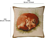 Charlotte Home Furnishings Decorative Pillow Covers for Couch 19x19 in, Tapestry Throw Pillow Cover for Living Room Bed Decor, Fox French Country Sofa Cushion Cases, Soft Cotton Jacquard Woven