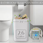 17PCS Bathroom Accessory Set Bathroom Set Gold Bathroom Accessories,Toilet Brush, Trash Can, Qtip Holder Dispenser& 3PCS Soap Dispenser