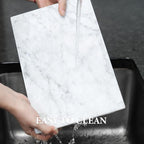 Koville Italian Carrara Marble Cutting Board for Kitchen, 12x8inch Hand Crafted Marble Slab for Cheese, Charcuterie, Pastry Board - Wedding Gift, House Warming Gift