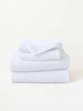 4 Pieces Muslin Towel Set for Bathroom, Luxury 100% Turkish Cotton Thin Soft Quick-Dry Lint-Free Large Size Bath Hand Towel Sets (White, 2 Bath & 2 Hand Towel Set)