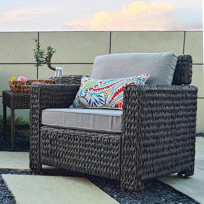 JMGBird Outdoor Pillows Waterproof Set of 2 Outdoor Lumbar Pillows with Insert Included 12×20 Inch Outdoor Pillow for Patio Furniture