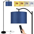 BoostArea Floor Lamp for Living Room,Arc Floor Lamp with Remote Control,Stepless Dimmable Brightness & Colors Temperature 2700k-6500k,Modern Standing Lamp for Bedroom Study Room Office,Blue