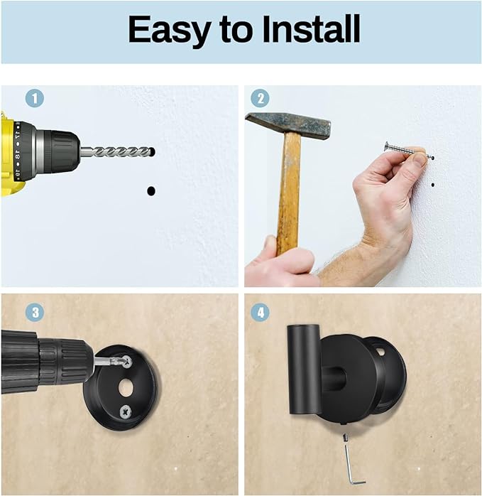 Kruodop Towel Hooks for Bathroom,4 Packs Wall Mount Towel Holder,Black Matte Wall Robe Hook,Stainless Steel Heavy Duty Door Hanger Towel Hook for Kitchen, Bedroom,Hotel,Pool,Coats, Silver