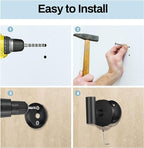 Kruodop Towel Hooks for Bathroom,4 Packs Wall Mount Towel Holder,Black Matte Wall Robe Hook,Stainless Steel Heavy Duty Door Hanger Towel Hook for Kitchen, Bedroom,Hotel,Pool,Coats, Silver
