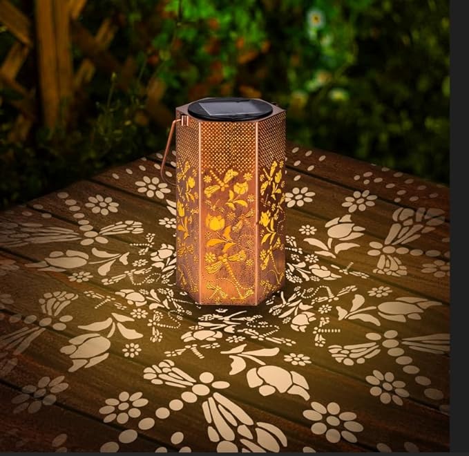 Christmas Decorations Gifts for Women Men Mom - Dragonfly Solar Lanterns Outdoor Waterproof - Birthday Gifts, Mothers Day Gifts, Solar Lights Outdoor Garden Decor for Outside, Patio, Yard, Lawn