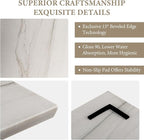 Koville Brazilian Natural Marble Cutting Board for Kitchen, 16x20inch Extra Large Hand Crafted Marble Slab for Cheese, Charcuterie, Pastry Board - Wedding Gift, House Warming Gift