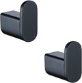 RANDOM Towel Hooks for Bathroom Wall Mounted Hand Towel Holder Matte Black Coat Hooks Heavy Duty Wall Hook for Kitchen Stainless Steel Robe Hook 2 Pack