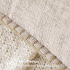 MIULEE Pack of 2 Couch Throw Pillow Covers 20x20 Inch Light Brown Farmhouse Decorative Pillow Covers with Stitched Edge Soft Chenille Solid Dyed Pillow Covers for Sofa Bed Living Room