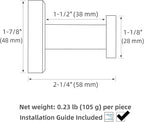 APLusee Polished Chrome Hand Towel Hook, 4 Pack 304 Stainless Steel Storage Coat Hook for Toilet Bathroom Kitchen, Home Accessories Wall Mounted