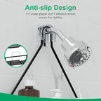 TreeLen Shower Organizer Hanging Caddy over Head - Black Bathroom Shower Hanger for Shampoo Razor Soap
