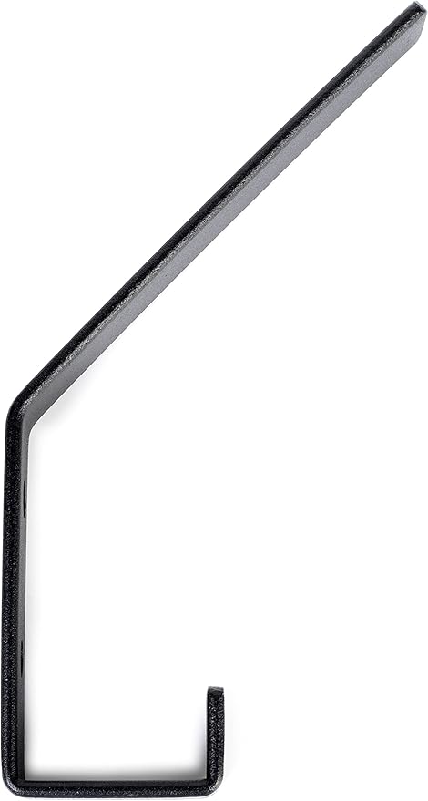 6 Pack Heavy Duty Steel C Style Double Wall Hooks for Indoors and Outdoors - 6 Pack (Brushed Nickel)