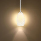 3 Pack 1 Light Indoor Mini Hanging Kitchen Island Pendant Lamps 4.8" Handcrafted Frosted Glass Chandelier Shade Brushed Nickel Finish Bar Dining Room Over Sink