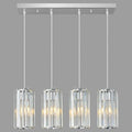 Chrome Pendant Lighting Modern Pendant Light, Mini Crystal Chandeliers,Adjustable Pendant Light Fixture for Kitchen Island Dinning Room Corridor Bedroom…(Gold 4-Light)