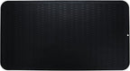 Silicone Dish Drying Mat for Multiple Usage,Easy clean,Eco-friendly,Heat-resistant Silicone Mat for Kitchen Counter or Sink,Refrigerator or Drawer Liner Black 4XL 32 inches x 18 inches
