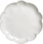 Sango 12 Pieces Scalloped Dinnerware Set, Modern White Dishes for 4, Premium Serving Plates & Bowls Sets, Chip & Scratch Resistant, Ceramic Dishware, Kitchen Dish, Microwave & Dishwasher Safe, Bethany