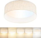 Hamilyeah Flush Mount Ceiling Light 15 inch, 24W LED Lighting Fixture Ceiling Mount for Kitchen, Dimmable Close to Ceiling Lighting Fixture 5CCT for Bedroom, Living Room, Bathroom, Hallway