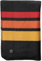 Arcturus Rainier Wool Blanket - Warm, Heavy, Washable, Bed Blanket | Great for Home & Camping (Sunset Peak, King)