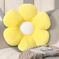 17.7 Inch Yellow Flower Pillow – Daisy Shaped Cute Decorative Throw Pillow, Soft Floral Seating Cushion Floor Pillows for Sofa, Bed, Chair & Room Decor