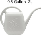 Plant Watering Can - Indoor and Outdoor Home Garden - 1/2 Gallon - White