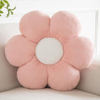 Xiashrk Flower Pillows, Decorative Pillows for Couch, Cute Daisy Pillow for Bed, Flower Shaped Decorative Throw Pillow Room Decor (Pink, 14.9 Inches)
