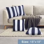 JMGBird Pack of 2 Decorative Pillows with Inserts Outdoor Pillows for Patio Furniture,18x18 Inch Throw Pillow for Couch, Bed, Sofa, Bench, Chair