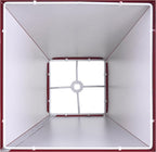2 Pack 4"×9" × 8.3”inches Spider Small Burgundy Square Lampshades for Wall Lamps Table Lamps- Elegant Red Lampshades Replacement for Bedroom,Wall Mount,Natural Faux SIlk Red Shade By GO&SO