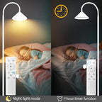 LED Floor Lamp, 18W Floor Lamp with Remote & Touch Control, 2700K-6500K Adjustable Eye Caring Standing Light for Living Room, Bedroom, Office