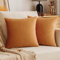 VAKADO Pumpkin Fall Throw Pillow Covers Decorative 16x16 Set of 2 Outdoor Decor Couch Cushion Covers Pillowcases Home Bed Decoration for Sofa Bedroom Office