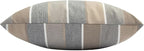 Outdoor Throw Pillows Water Resistant 18x18 inch,Decorative Throw Pillow with Insert Set of 2,Hidden Zipper Headrests for Patio Furniture Sofa Couch Chair(Gray Stripe)