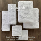 SKL Home CloudSoft Cotton Luxury Bath Towel, White