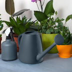 ZXJ Plant Watering Cans for Indoor and Outdoor Home Garden Plants - with Long Spout - Black - 1/2 Gallon