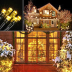 Joomer Battery Christmas Lights, 33ft 100LED Fairy Lights Battery Operated Timer 8 Modes Waterproof for Outdoor Home Garden Party Holiday Christmas Trees Decoration (Warm White)